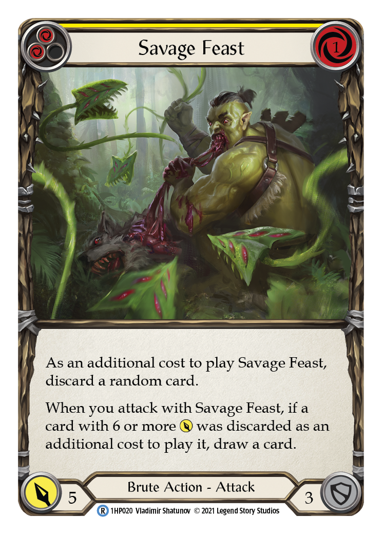 Savage Feast (Yellow) [1HP020] (History Pack 1) | Total Play