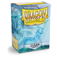Dragon Shield: Standard 100ct Sleeves - Clear (Matte) | Total Play