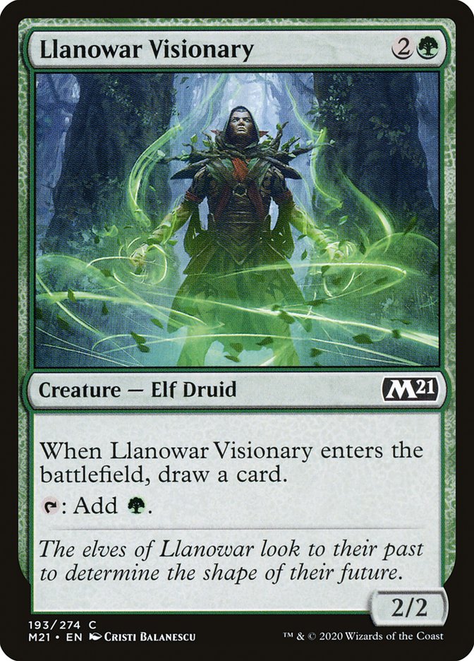 Llanowar Visionary [Core Set 2021] | Total Play