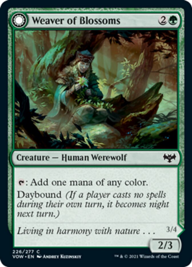 Weaver of Blossoms // Blossom-Clad Werewolf [Innistrad: Crimson Vow] | Total Play