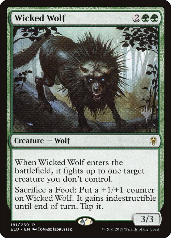 Wicked Wolf (Promo Pack) [Throne of Eldraine Promos] | Total Play