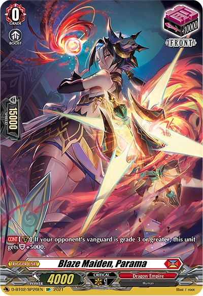 Blaze Maiden, Parama (D-BT02/SP26EN) [A Brush with the Legends] | Total Play