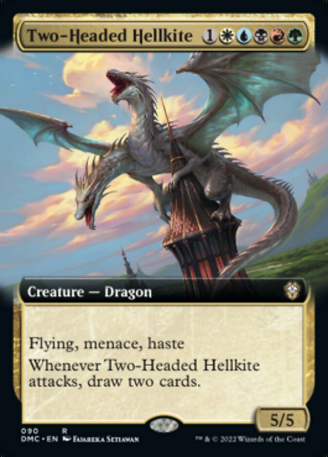 Two-Headed Hellkite (Extended Art) [Dominaria United Commander] | Total Play