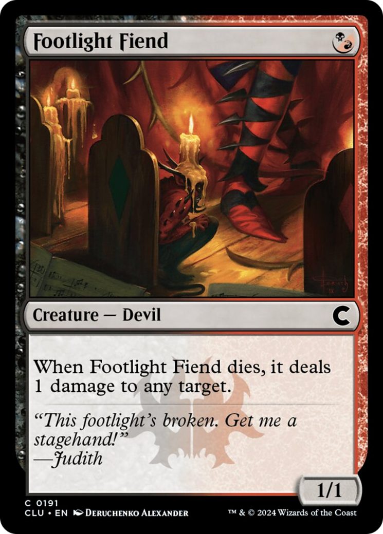 Footlight Fiend [Ravnica: Clue Edition] | Total Play