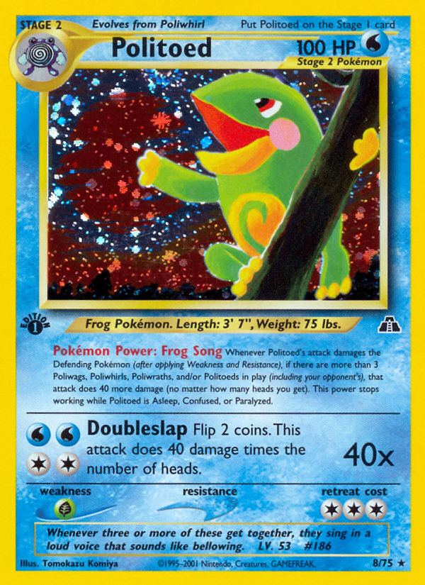 Politoed (8/75) [Neo Discovery 1st Edition] | Total Play