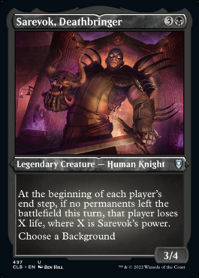 Sarevok, Deathbringer (Foil Etched) [Commander Legends: Battle for Baldur's Gate] | Total Play