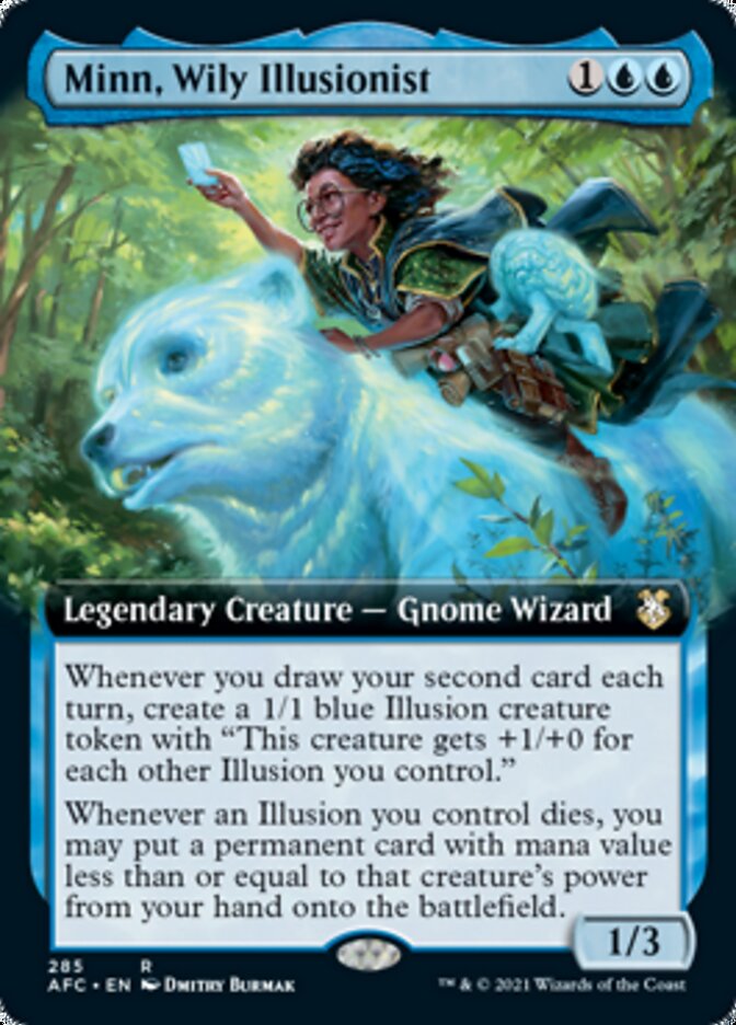 Minn, Wily Illusionist (Extended Art) [Dungeons & Dragons: Adventures in the Forgotten Realms Commander] | Total Play