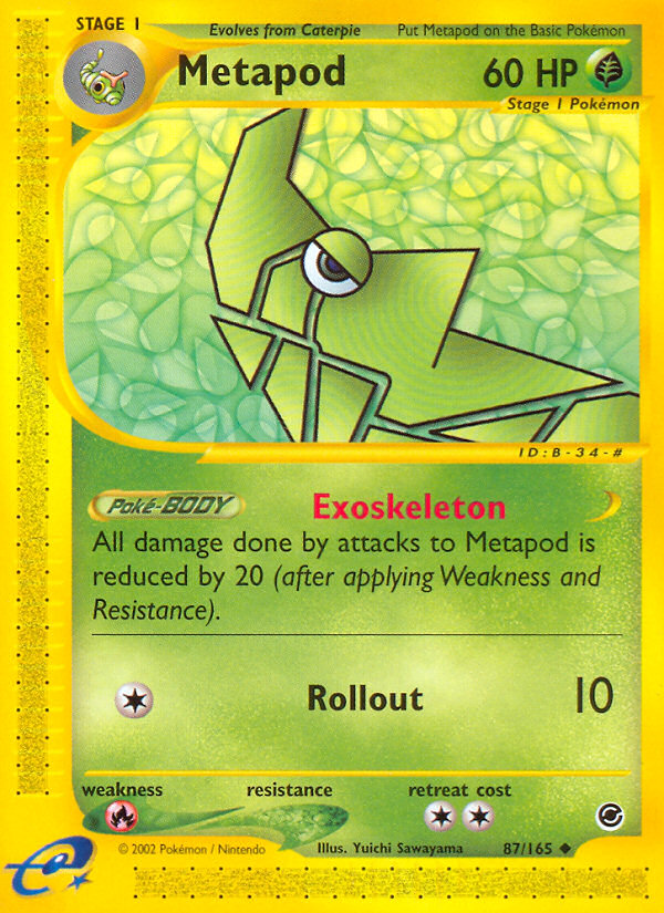 Metapod (87/165) [Expedition: Base Set] | Total Play