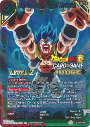 SSB Gogeta, Resonant Explosion (Level 2) (EX04-03) [Judge Promotion Cards] | Total Play