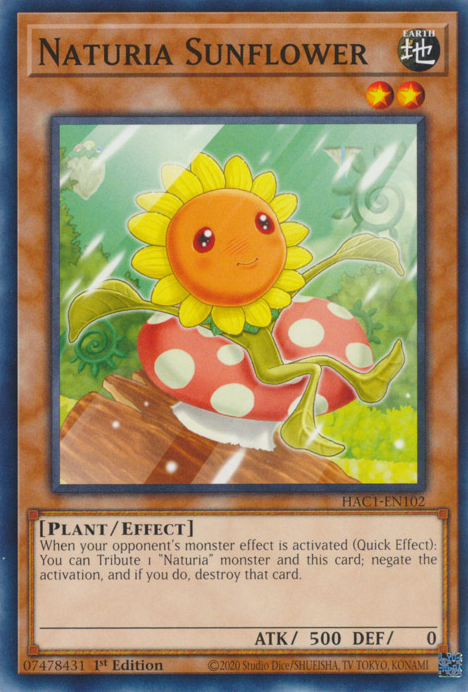 Naturia Sunflower [HAC1-EN102] Common | Total Play