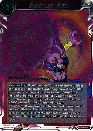 Beerus Ball (BT8-022_PR) [Malicious Machinations Prerelease Promos] | Total Play