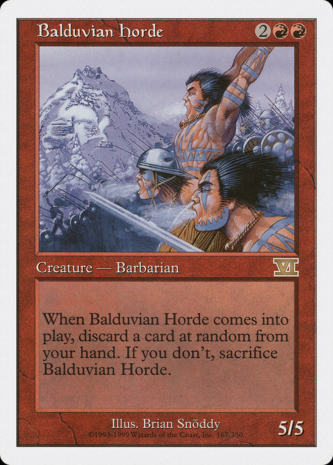 Balduvian Horde [Classic Sixth Edition] | Total Play