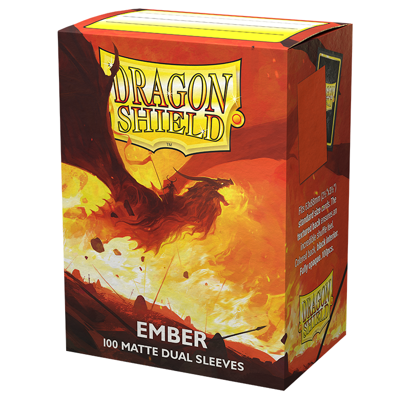 Dragon Shield: Standard 100ct Sleeves - Ember (Dual Matte) | Total Play