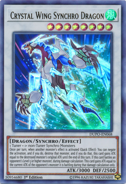 Crystal Wing Synchro Dragon [DUPO-EN068] Ultra Rare | Total Play