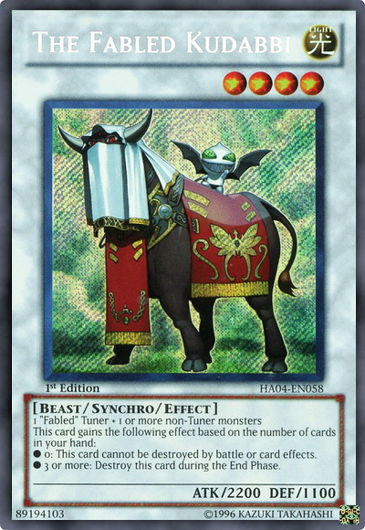 The Fabled Kudabbi [HA04-EN058] Secret Rare | Total Play