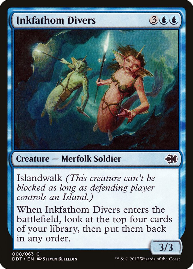 Inkfathom Divers [Duel Decks: Merfolk vs. Goblins] | Total Play