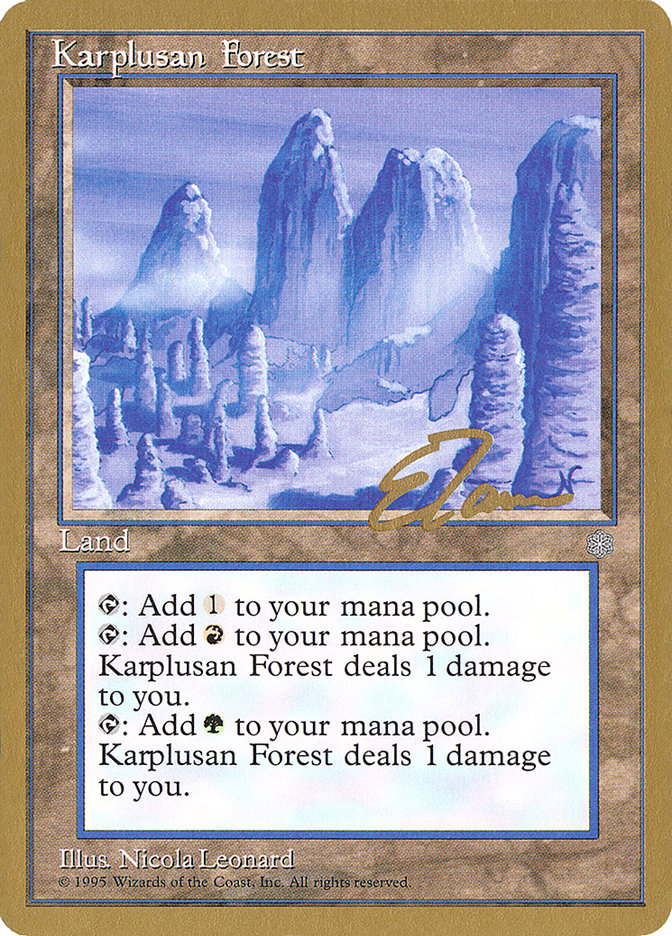 Karplusan Forest (Eric Tam) [Pro Tour Collector Set] | Total Play