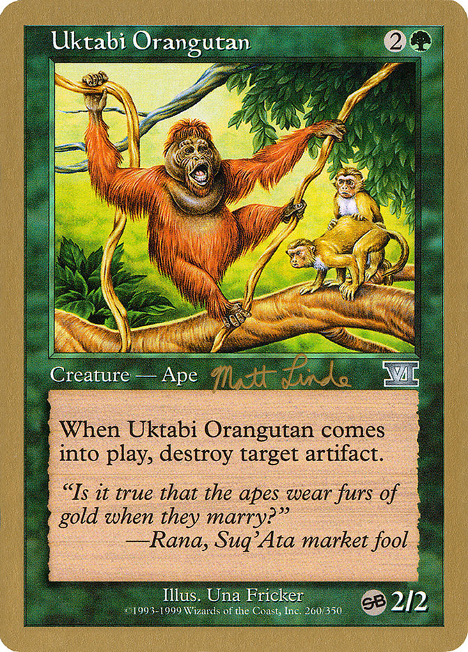 Uktabi Orangutan (Matt Linde) (SB) [World Championship Decks 1999] | Total Play