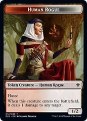 Human Rogue // Food (16) Double-Sided Token [Throne of Eldraine Tokens] | Total Play