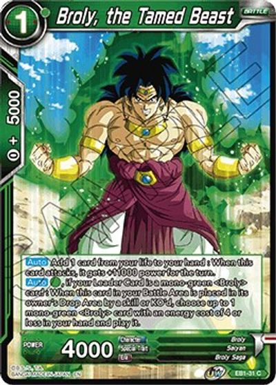 Broly, the Tamed Beast (EB1-31) [Battle Evolution Booster] | Total Play