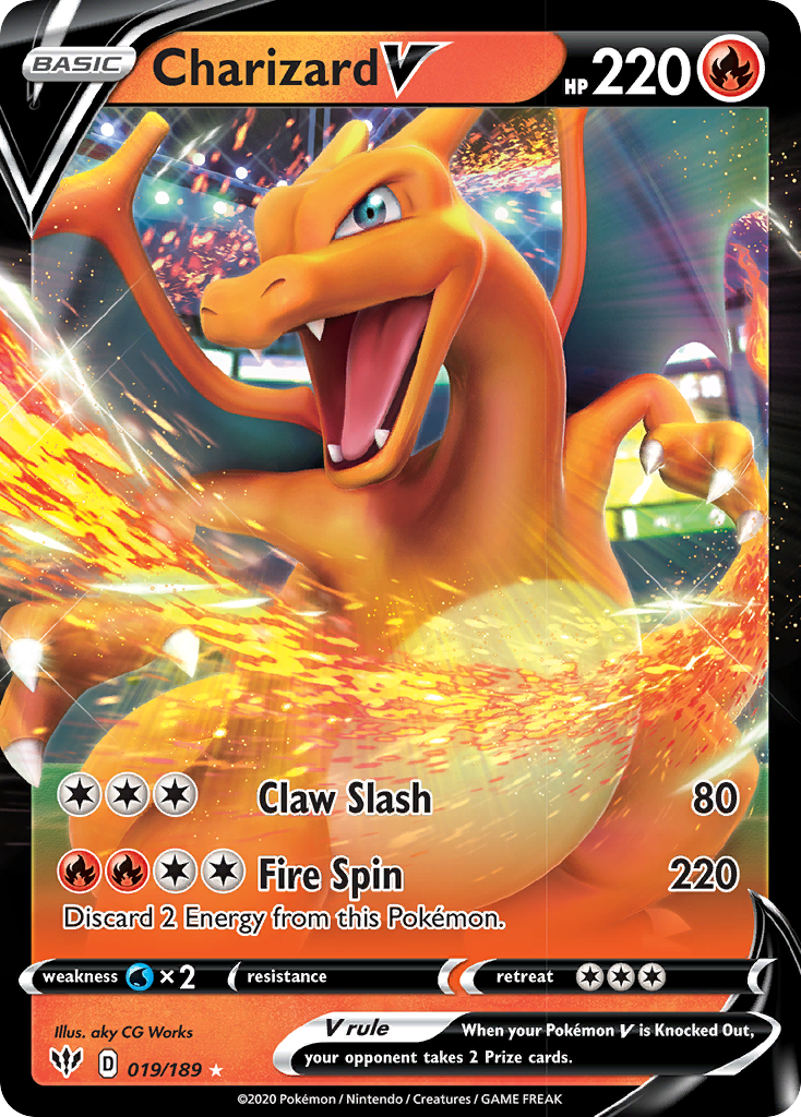 Charizard V (019/189) [Sword & Shield: Darkness Ablaze] | Total Play