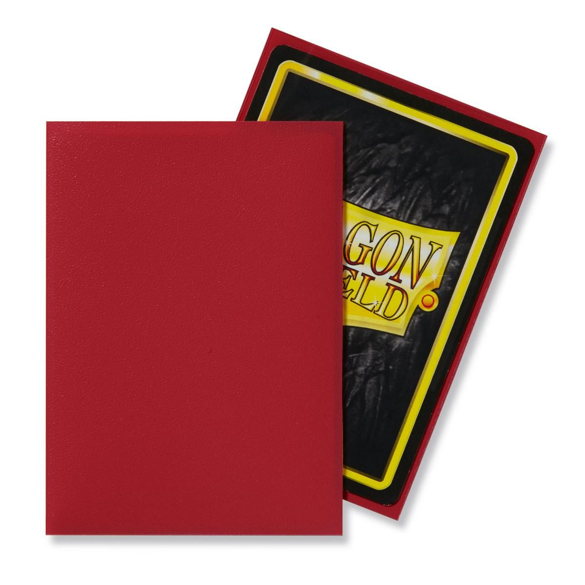 Dragon Shield: Standard 100ct Sleeves - Red (Matte) | Total Play
