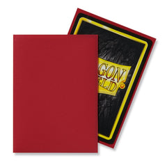 Dragon Shield: Standard 100ct Sleeves - Red (Matte) | Total Play