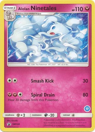 Alolan Ninetales (SM128) (Deck Exclusive #17) [Sun & Moon: Trainer Kit - Alolan Ninetales] | Total Play