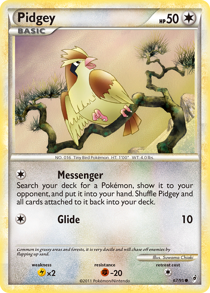 Pidgey (67/95) [HeartGold & SoulSilver: Call of Legends] | Total Play