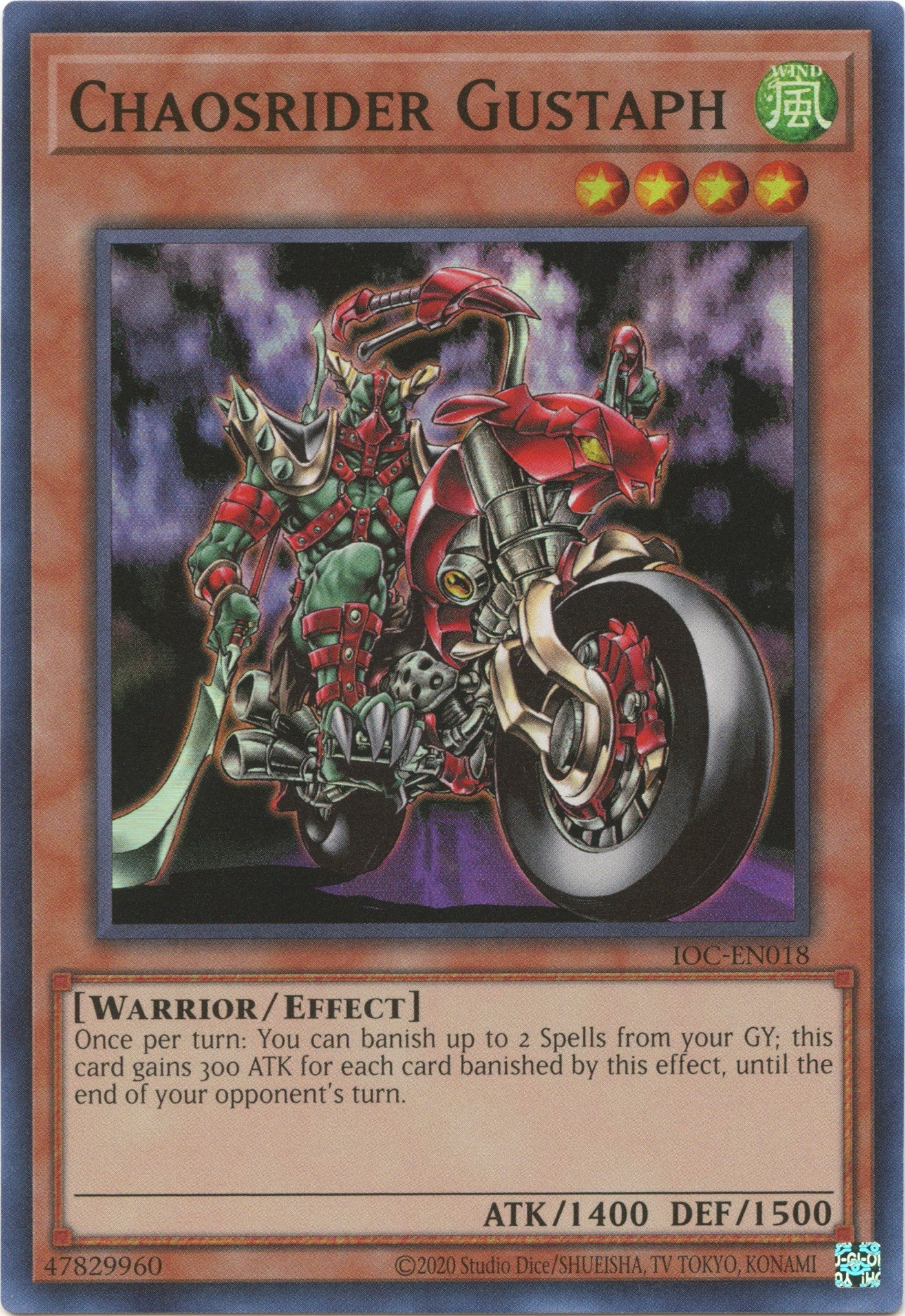 Chaosrider Gustaph (25th Anniversary) [IOC-EN018] Super Rare | Total Play