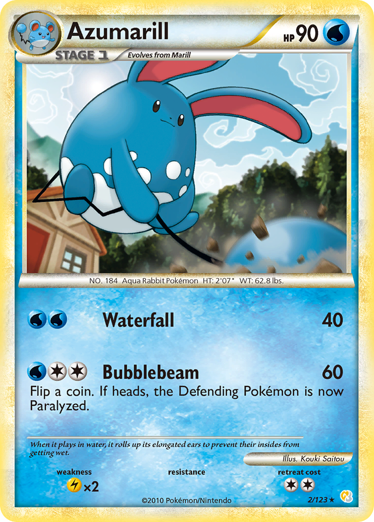 Azumarill (2/123) [HeartGold & SoulSilver: Base Set] | Total Play