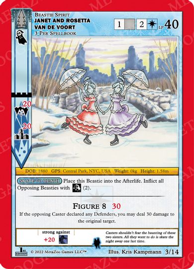 Janet and Rosetta Van de Voort [Cryptid Nation: Wilderness First Edition Theme Deck] | Total Play