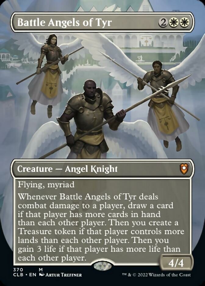 Battle Angels of Tyr (Borderless Alternate Art) [Commander Legends: Battle for Baldur's Gate] | Total Play