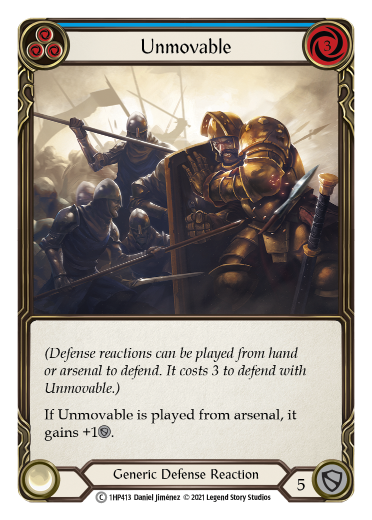 Unmovable (Blue) [1HP413] (History Pack 1) | Total Play