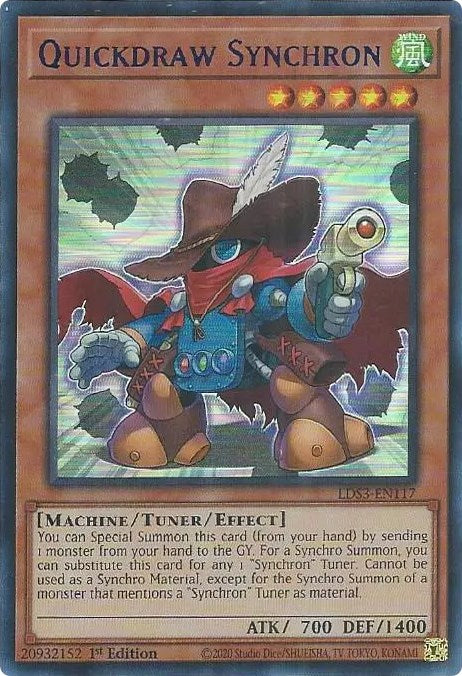 Quickdraw Synchron (Blue) [LDS3-EN117] Ultra Rare | Total Play