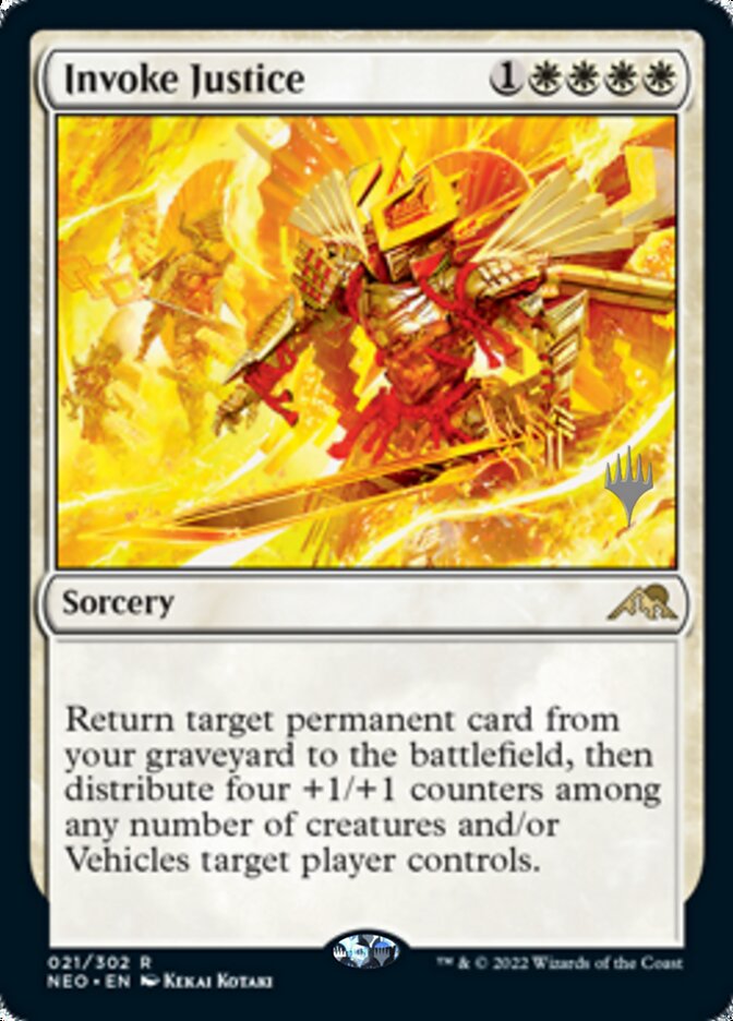 Invoke Justice (Promo Pack) [Kamigawa: Neon Dynasty Promos] | Total Play