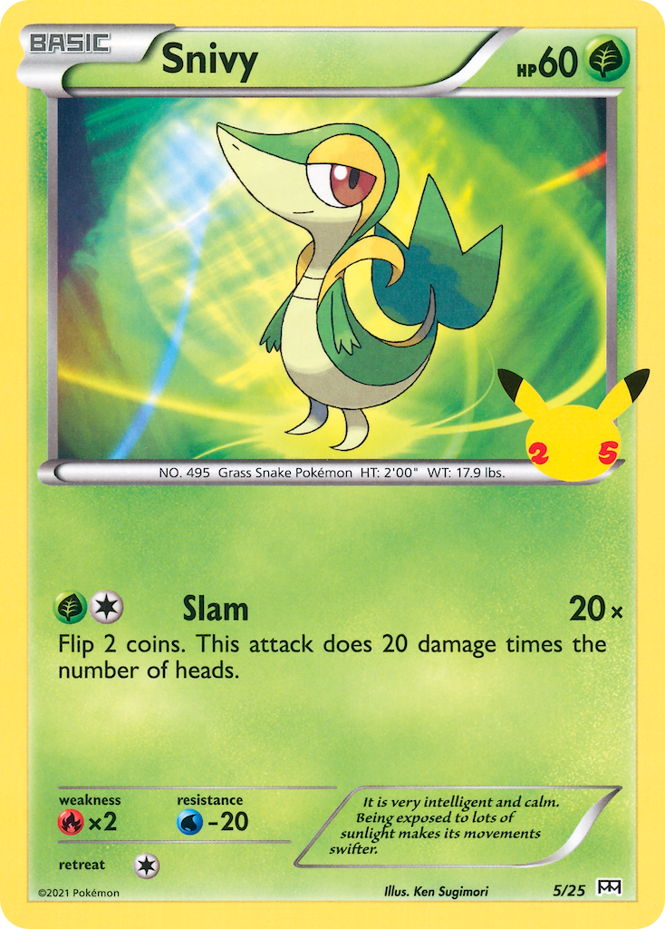 Snivy (5/25) [McDonald's 25th Anniversary] | Total Play