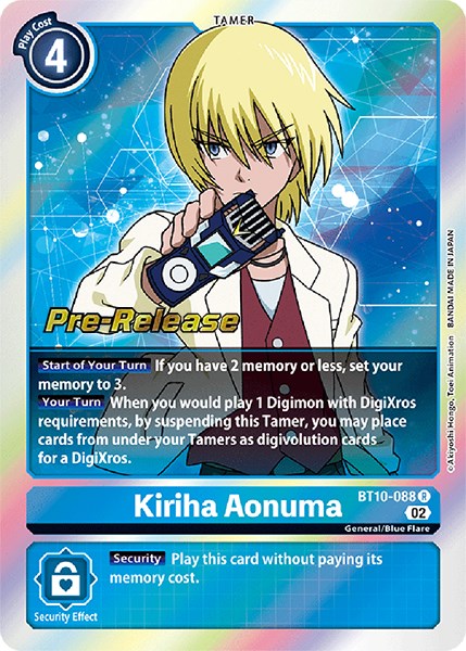 Kiriha Aonuma [BT10-088] [Xros Encounter Pre-Release Cards] | Total Play