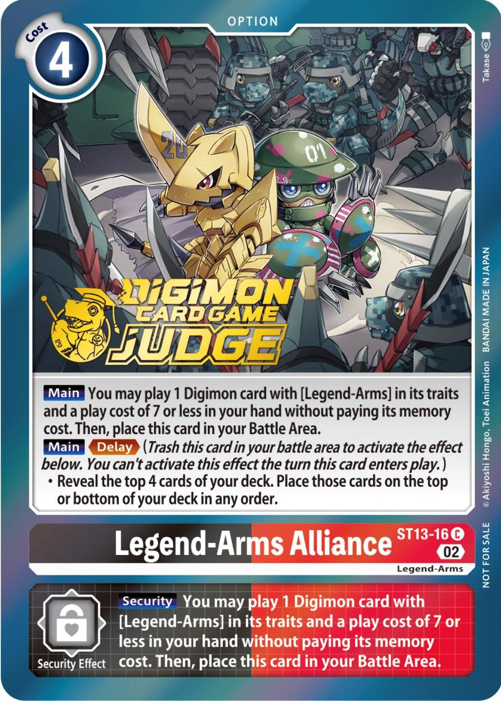 Legend-Arms Alliance [ST13-16] (Judge Pack 3) [Starter Deck: Ragnaloardmon Promos] | Total Play