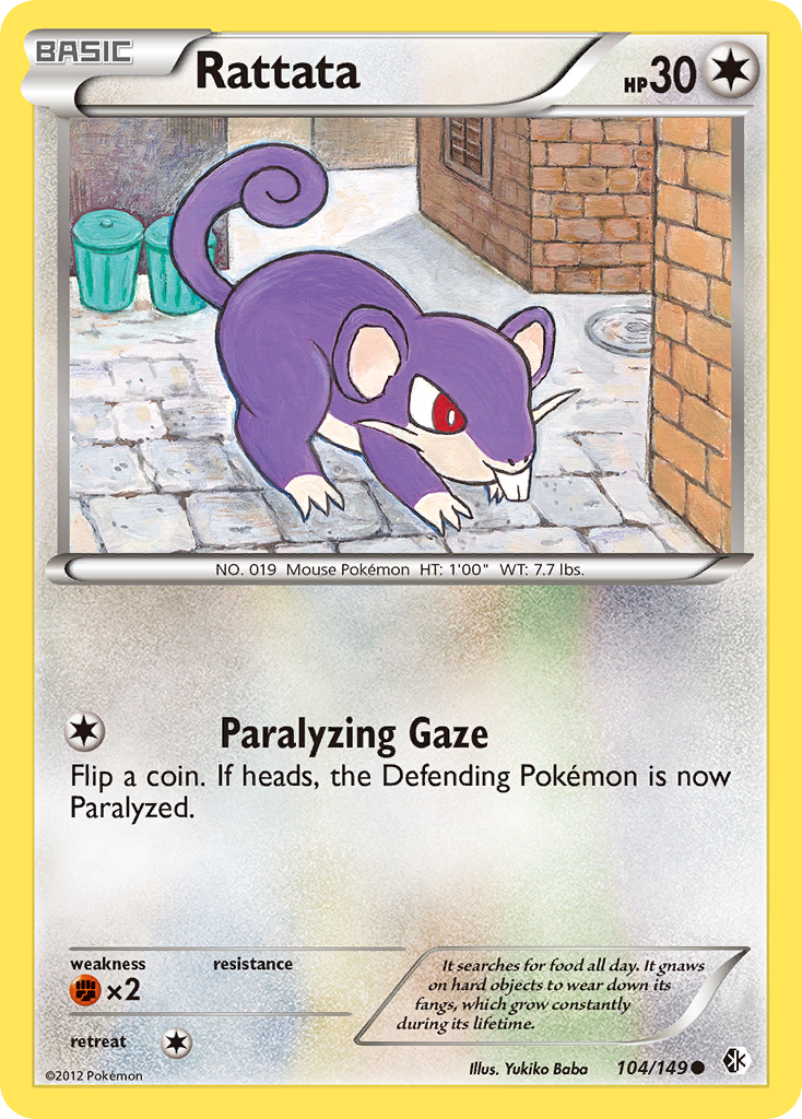 Rattata (104/149) [Black & White: Boundaries Crossed] | Total Play