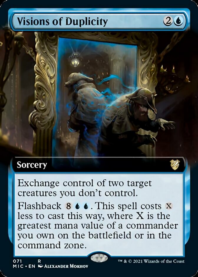 Visions of Duplicity (Extended Art) [Innistrad: Midnight Hunt Commander] | Total Play