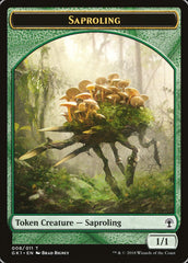 Saproling // Elf Knight Double-Sided Token [Guilds of Ravnica Guild Kit Tokens] | Total Play