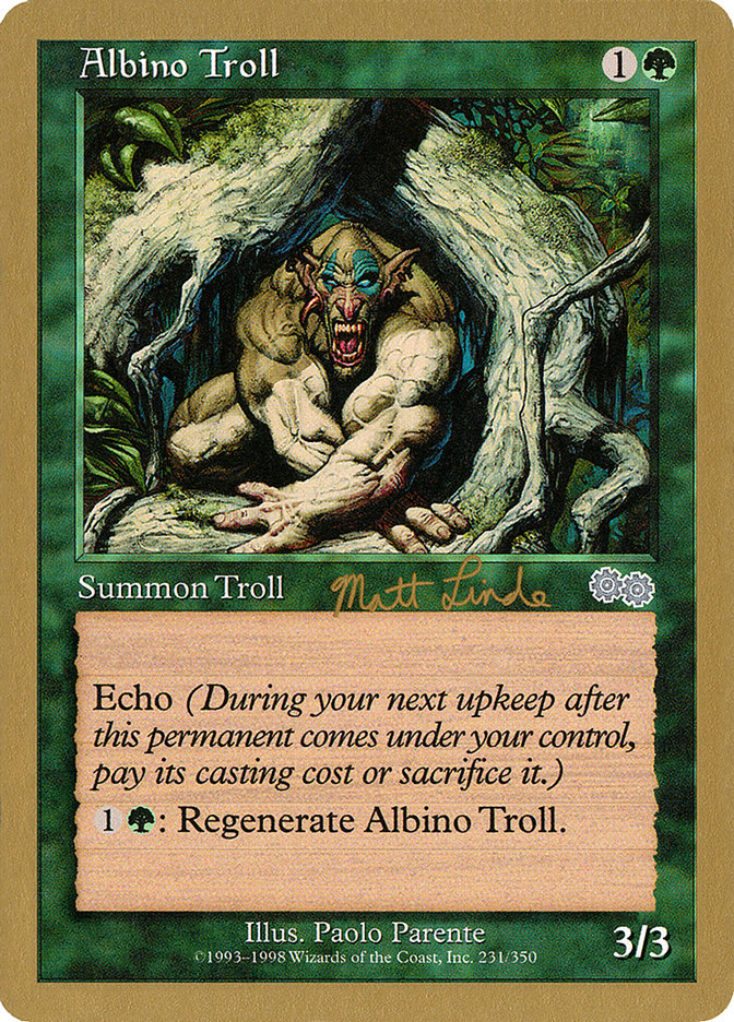 Albino Troll (Matt Linde) [World Championship Decks 1999] | Total Play