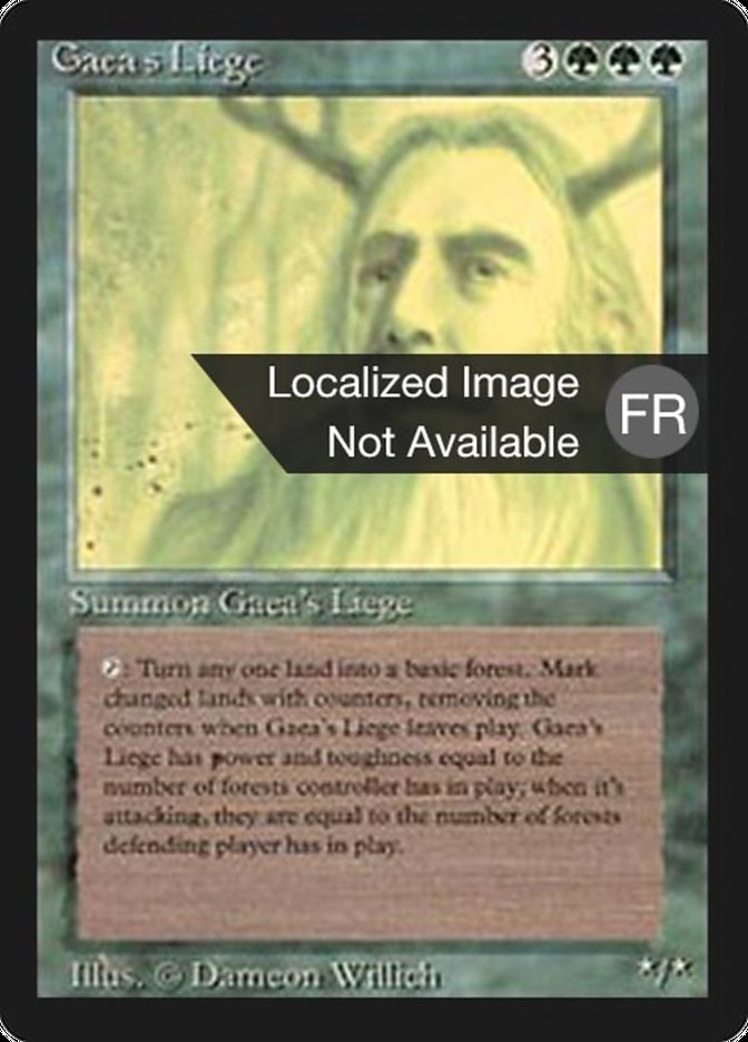 Gaea's Liege [Foreign Black Border] | Total Play