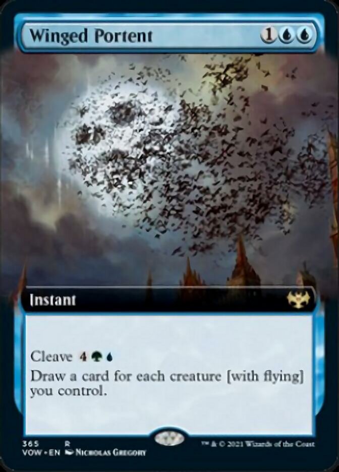 Winged Portent (Extended Art) [Innistrad: Crimson Vow] | Total Play