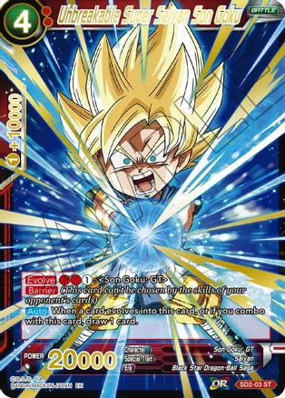Unbreakable Super Saiyan Son Goku (Gold Stamped) (SD2-03) [Mythic Booster] | Total Play