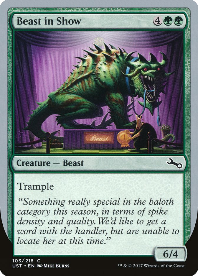 Beast in Show ("Something really special...") [Unstable] | Total Play