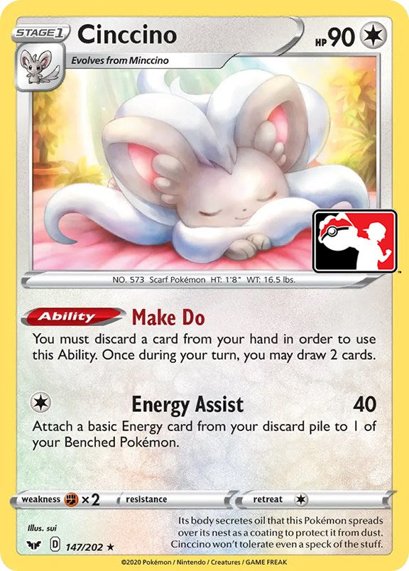 Cinccino (147/202) [Prize Pack Series One] | Total Play