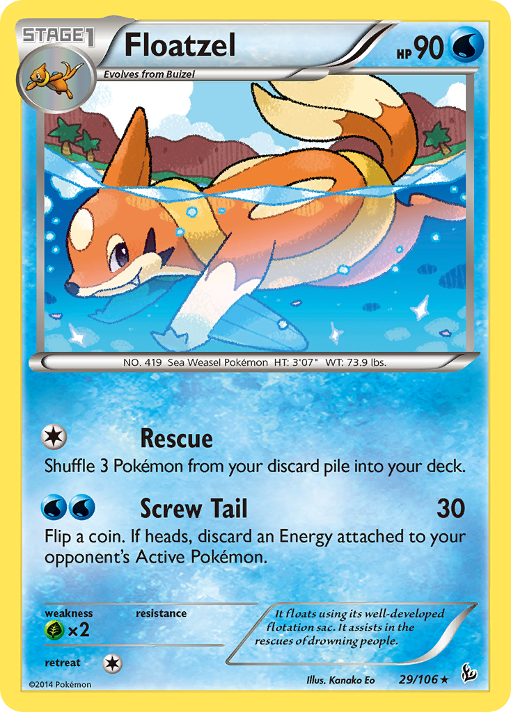 Floatzel (29/106) [XY: Flashfire] | Total Play