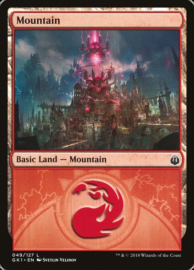 Mountain (49) [Guilds of Ravnica Guild Kit] | Total Play